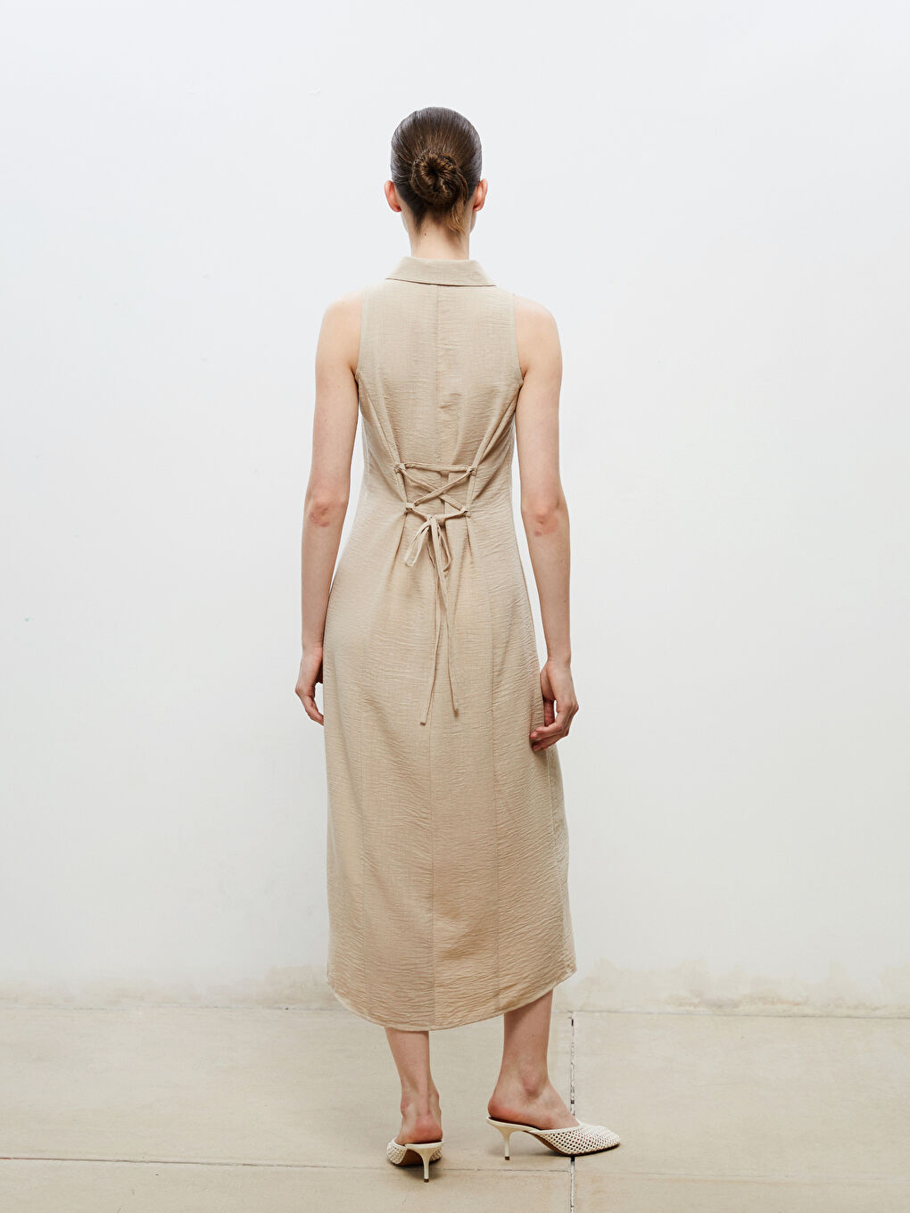 Woman BEIGE Dress -S5Q692Z8-HZZ
