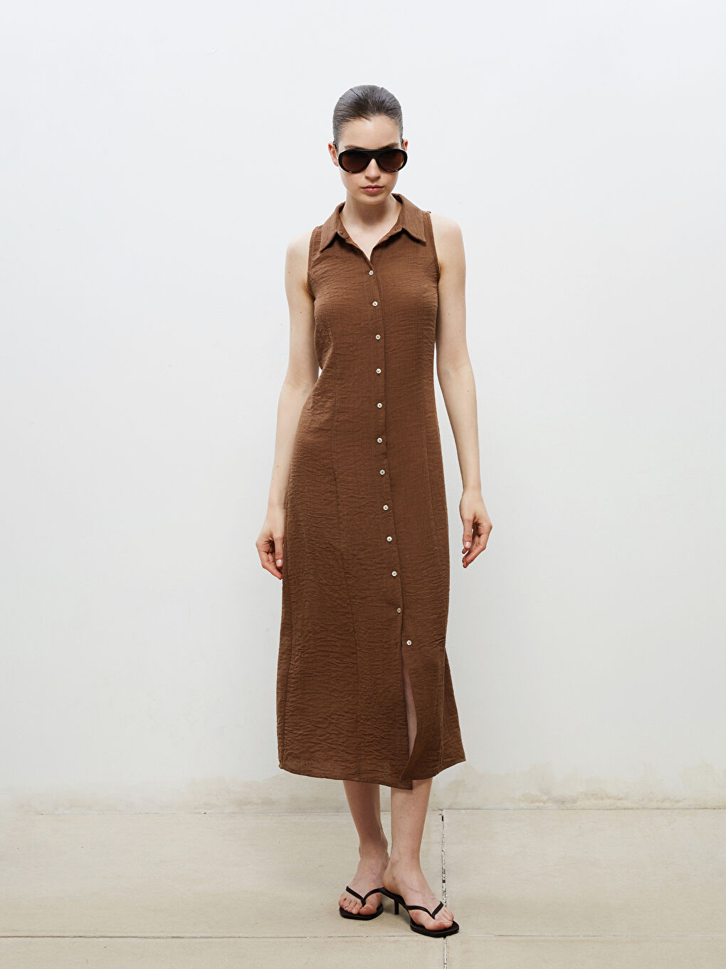 Woman BROWN Dress -S5Q692Z8-J0W