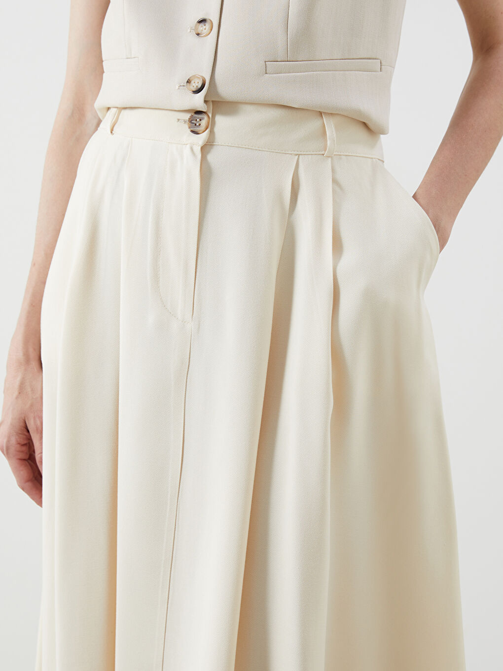 Woman BEIGE Skirt -S5Q728Z8-FQQ