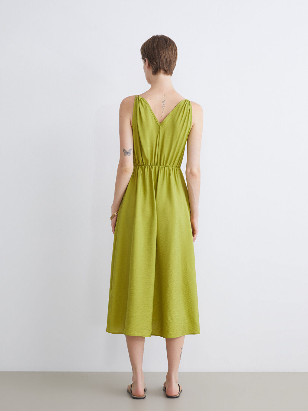 LCWAIKIKI Classic Woman GREEN Dress -S5Q729Z8-K95