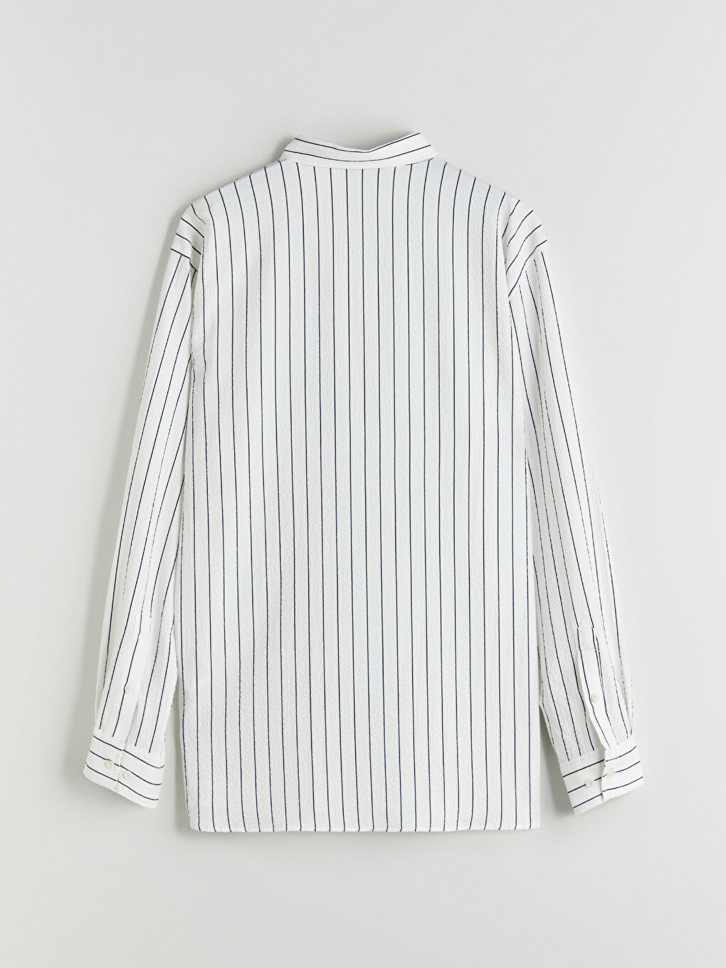 LCW Vision Slim Fit Long Sleeve Striped Men's Shirt -S5Q744Z8-LJX