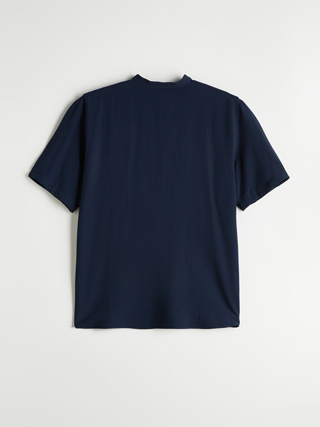 Lacivert Regular Fit Kısa Kollu Erkek Gömlek-5