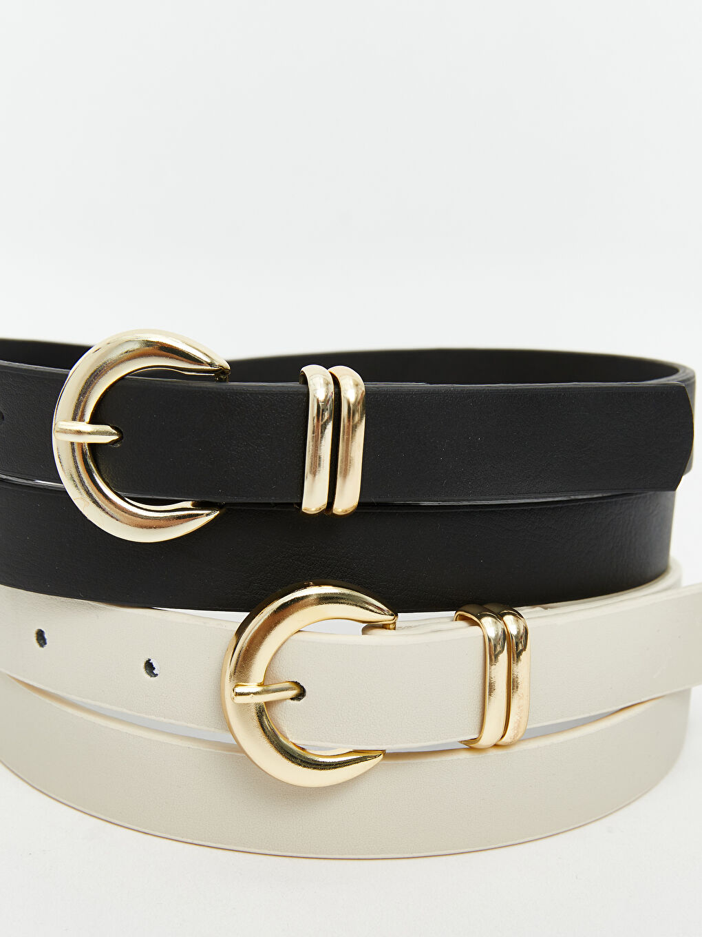 LCW ACCESSORIES Faux Leather Women's Belt 2 Pack -S5Q771Z8-EEW