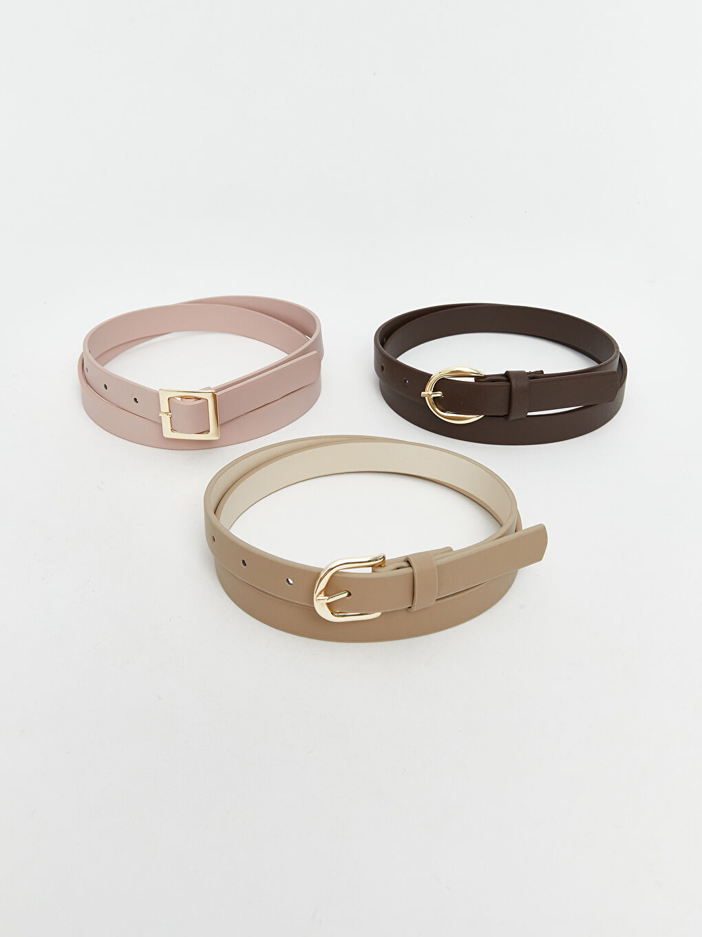 LCW ACCESSORIES Faux Leather Women's Belt 3-pack -S5Q773Z8-JW7