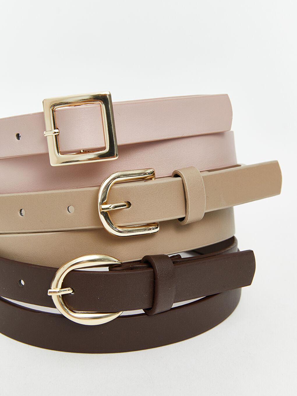 LCW ACCESSORIES Faux Leather Women's Belt 3-pack -S5Q773Z8-JW7
