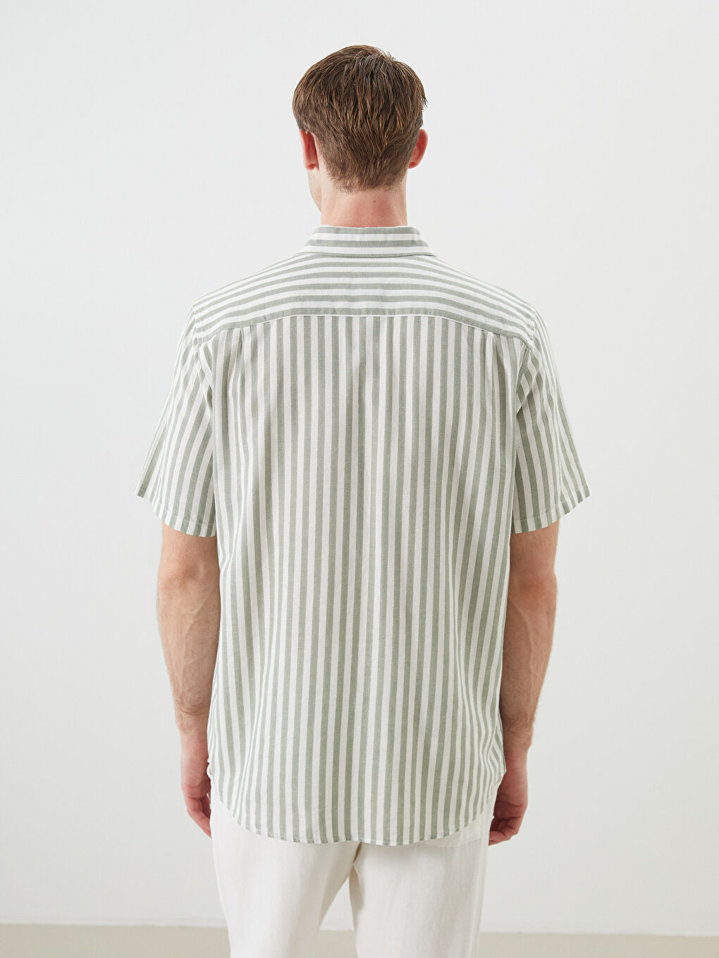 SOUTHBLUE Regular Fit Short Sleeve Striped Men's Shirt -S5Q775Z8-LRR