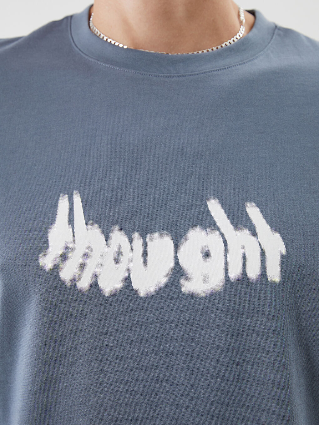 Crew Neck Printed Jersey Men's T-Shirt-4
