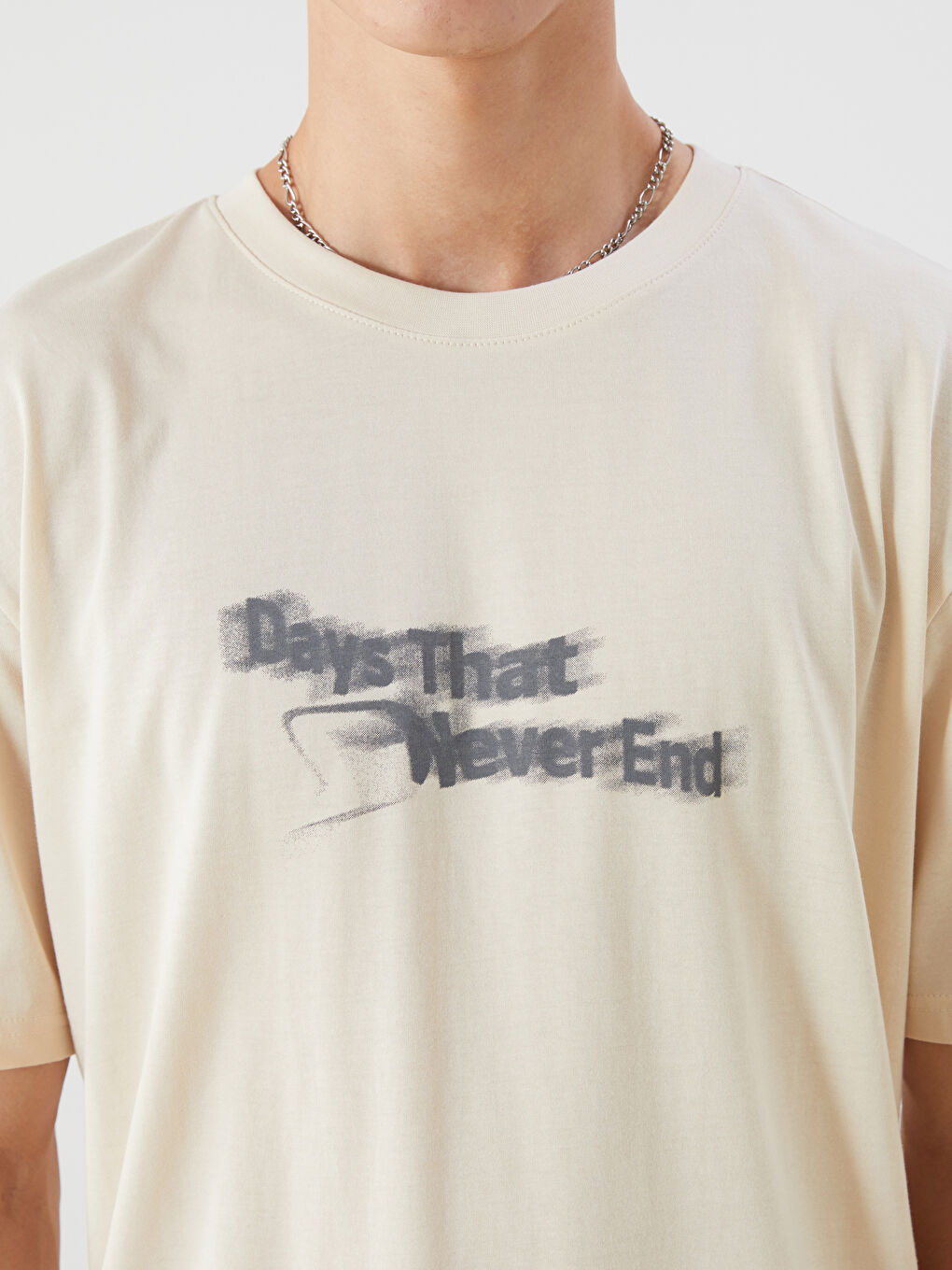 Man BEIGE T-Shirt-5