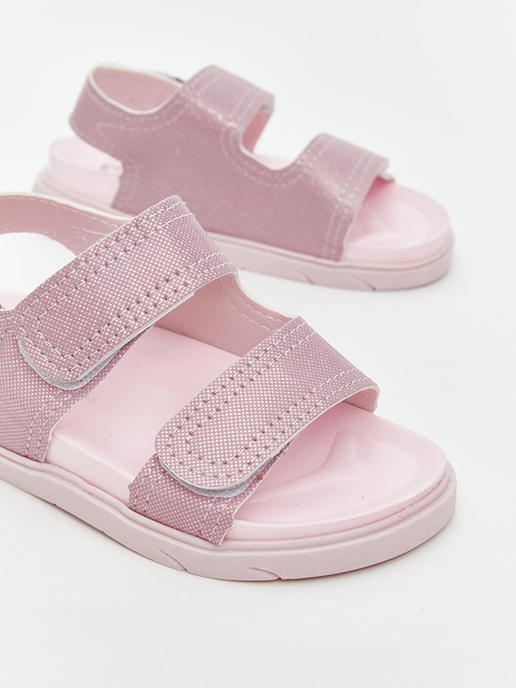 Double Banded Velcro Closure Baby Girl Sandals -S5Q820Z1-DMQ