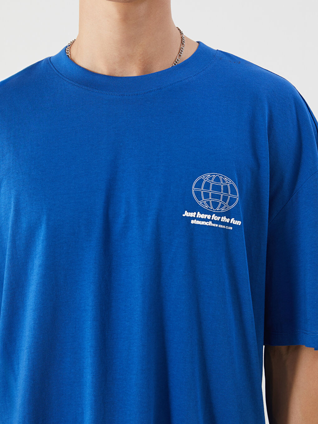 Crew Neck Printed Jersey Men's T-Shirt-5