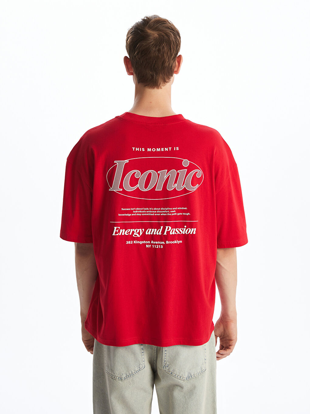 Crew Neck Printed Men's T-Shirt-3