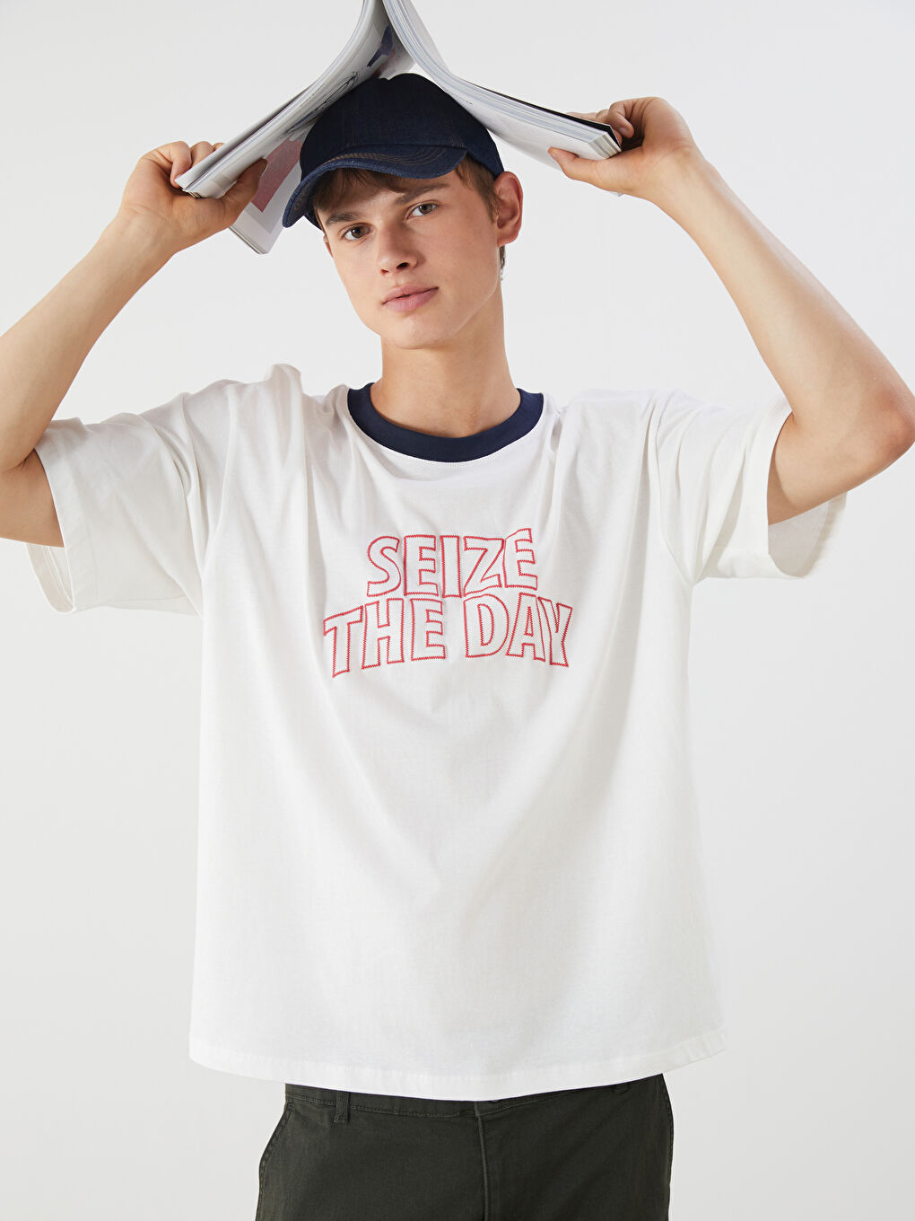 Crew Neck Printed Jersey Men's T-Shirt