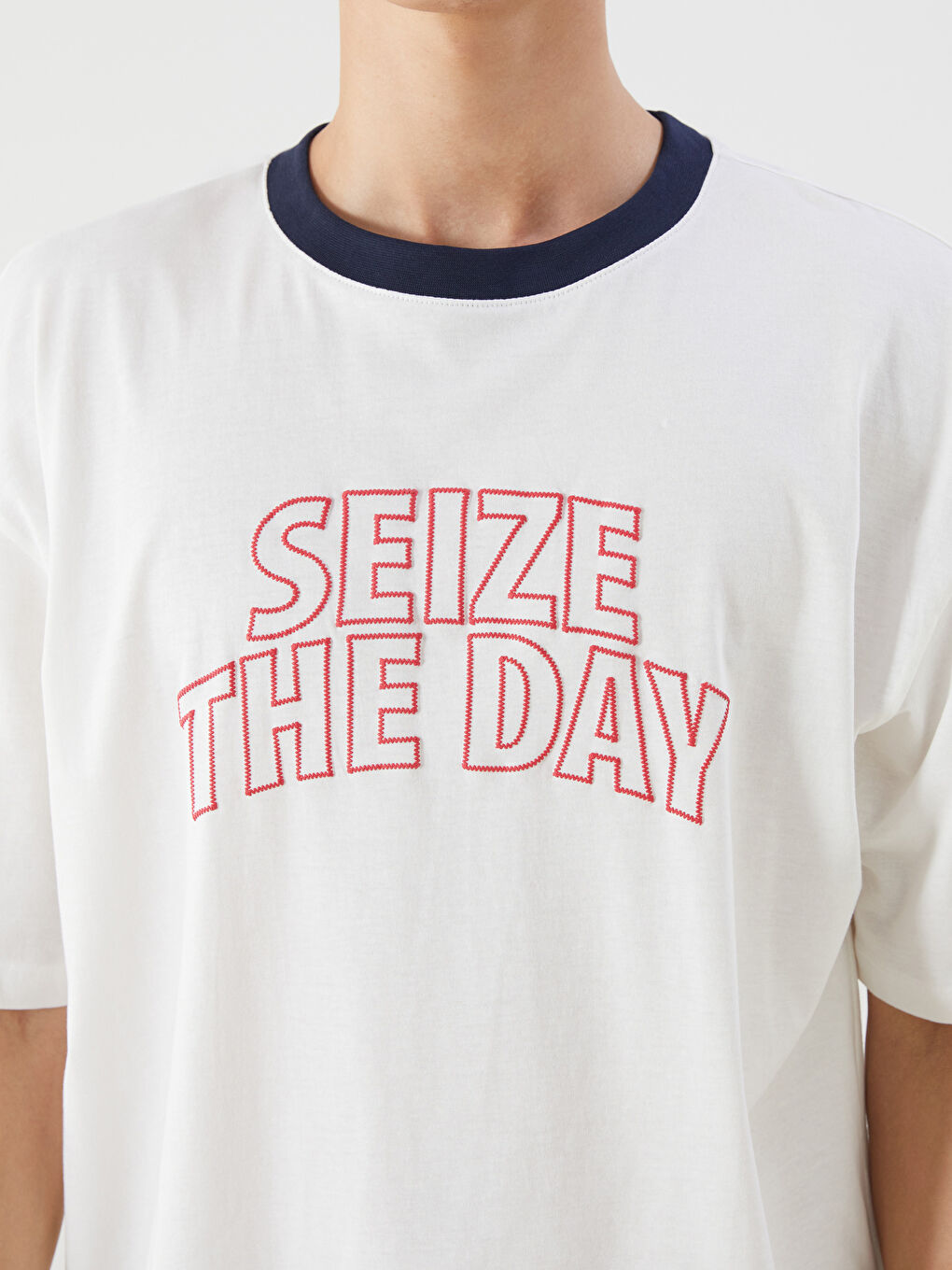 Crew Neck Printed Jersey Men's T-Shirt-5