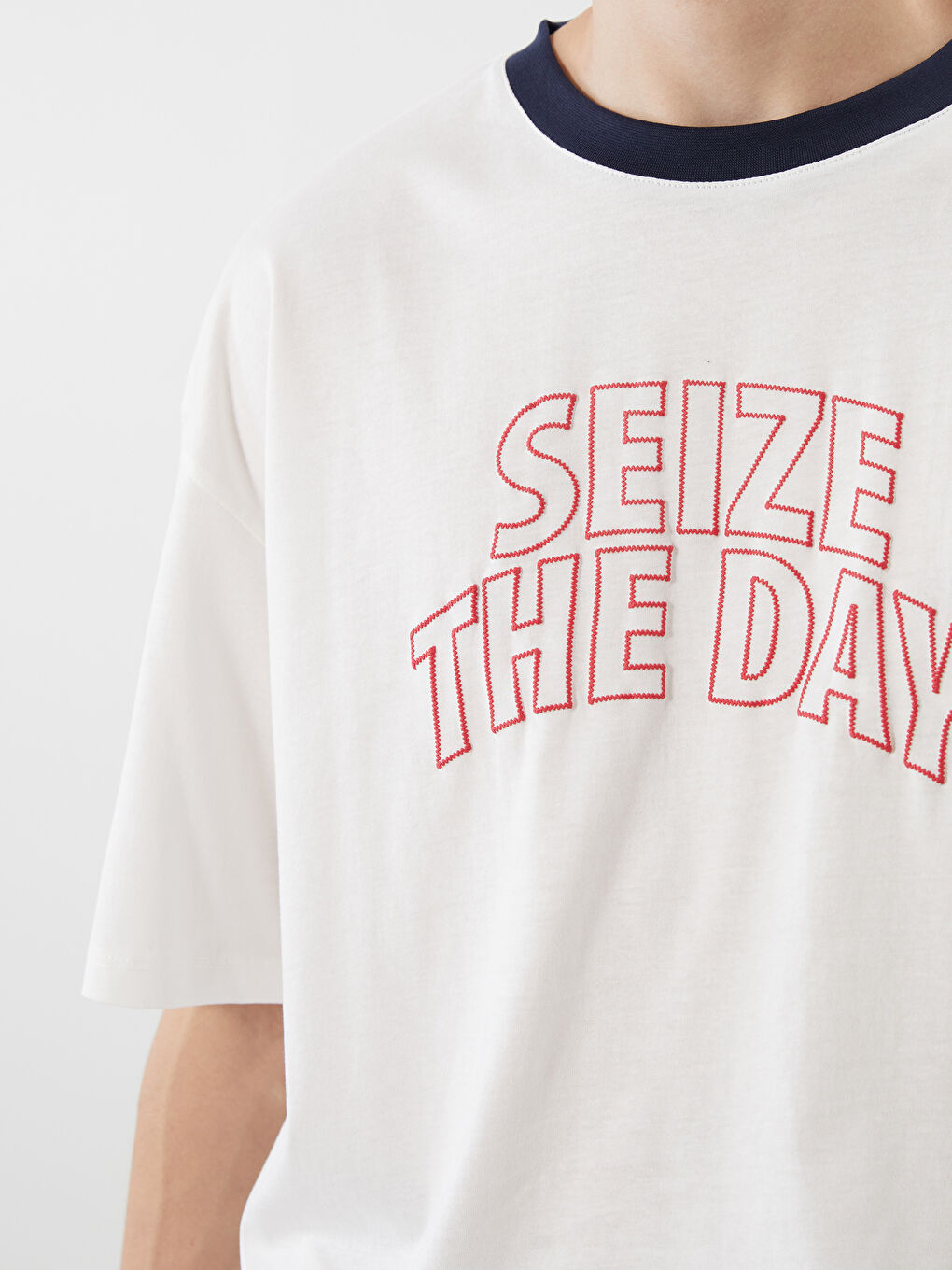 Crew Neck Printed Jersey Men's T-Shirt-4