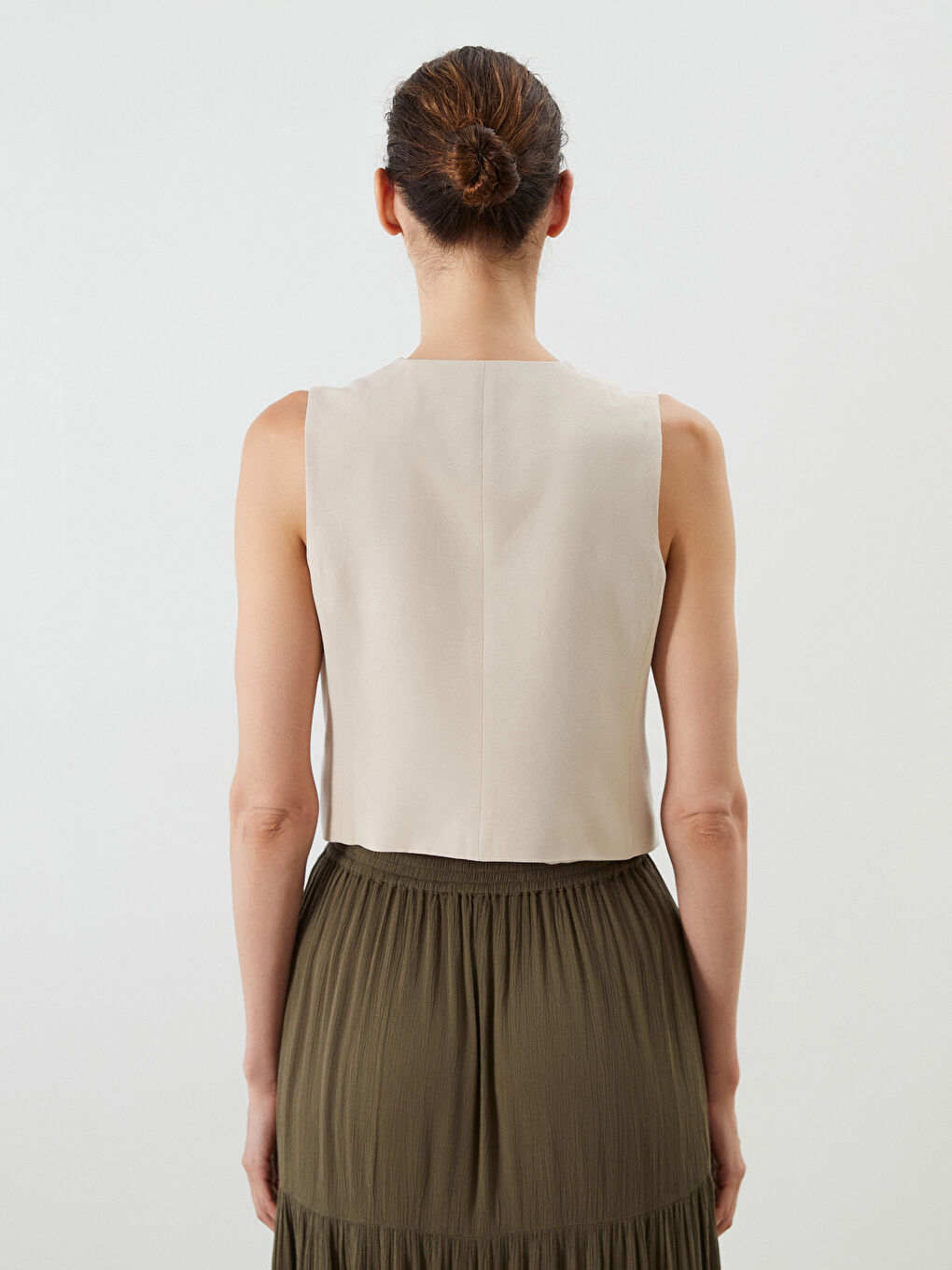 LCWAIKIKI Classic Woman BEIGE Suit Waistcoat -S5Q835Z8-FFG