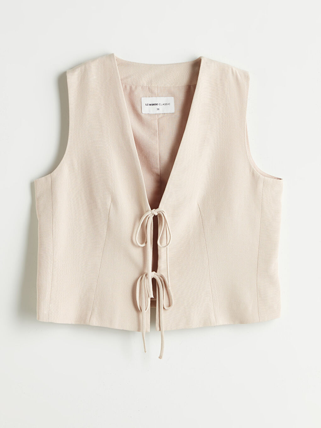LCWAIKIKI Classic Woman BEIGE Suit Waistcoat -S5Q835Z8-FFG