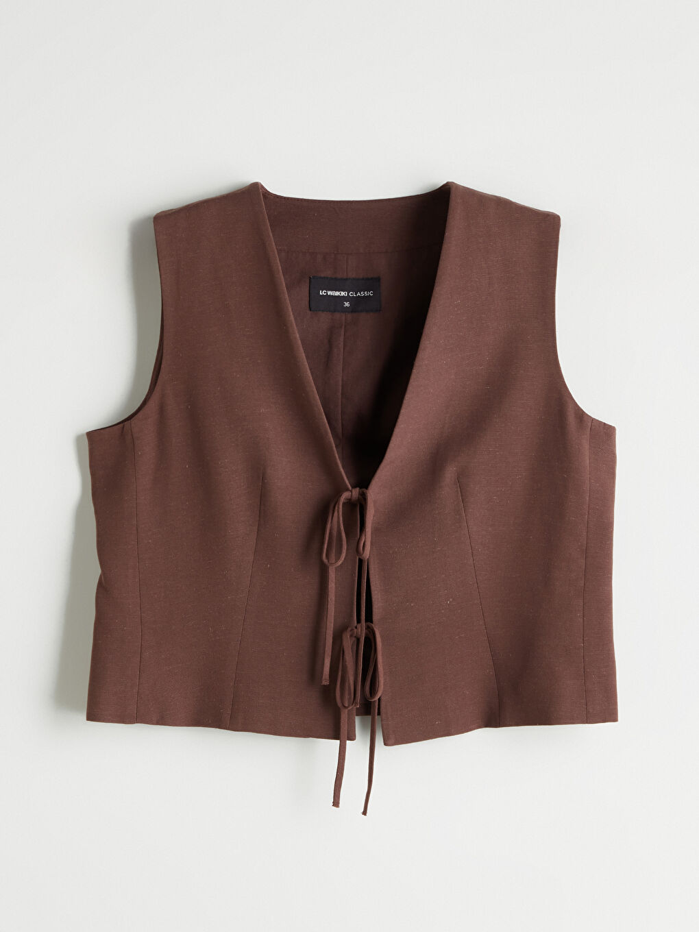 LCWAIKIKI Classic Woman BROWN Suit Waistcoat -S5Q835Z8-HSK