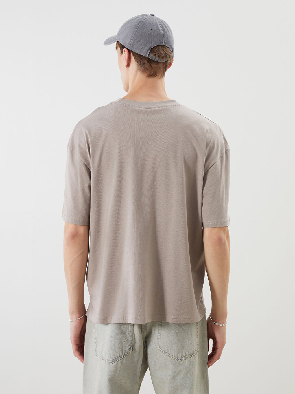 Muškarac BEŽ Majica kratkih rukava-3