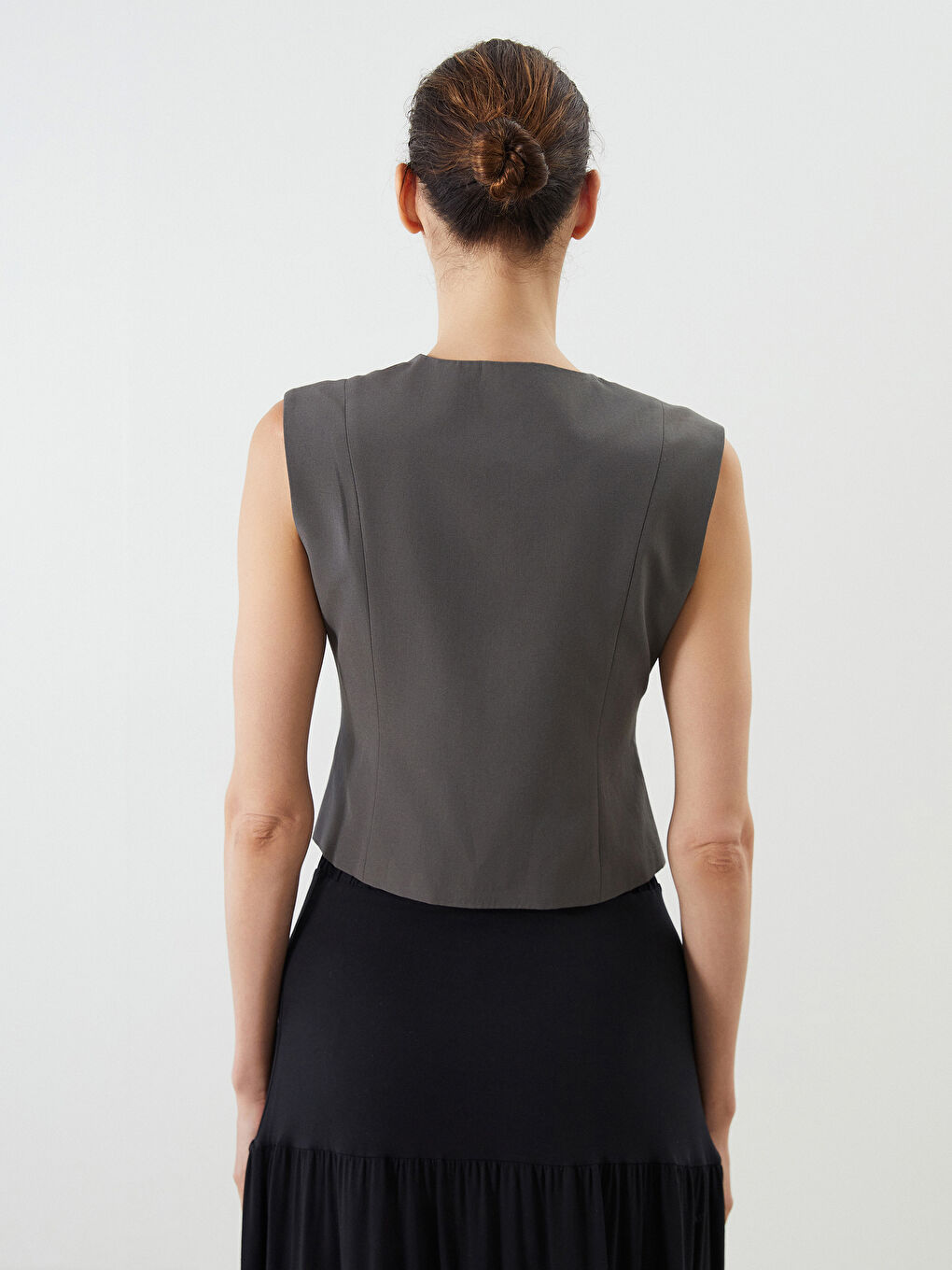 LCWAIKIKI Classic V Neck Women's Classic Waistcoat -S5Q842Z8-CWL