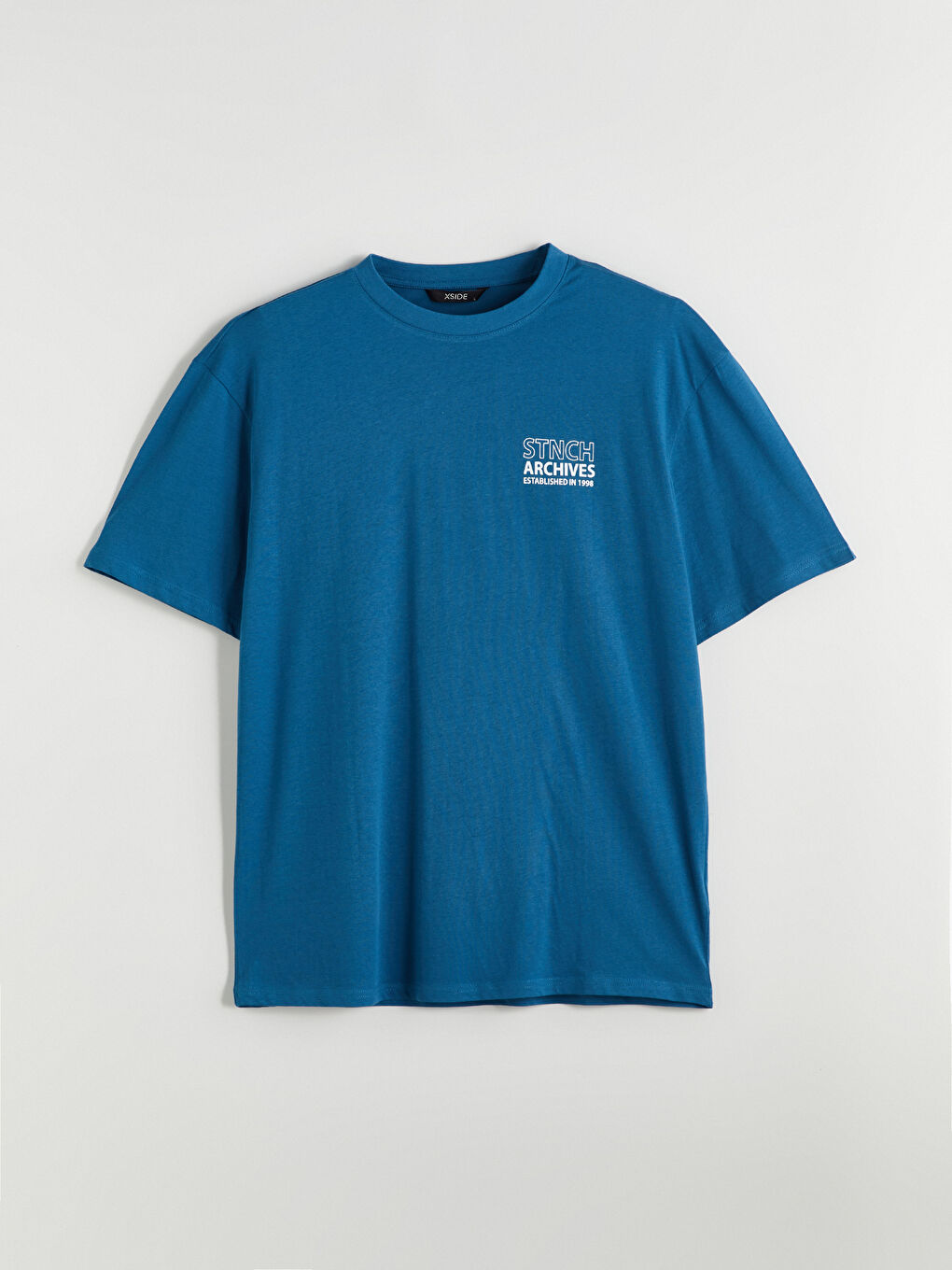 Crew Neck Printed Jersey Men's T-Shirt-4
