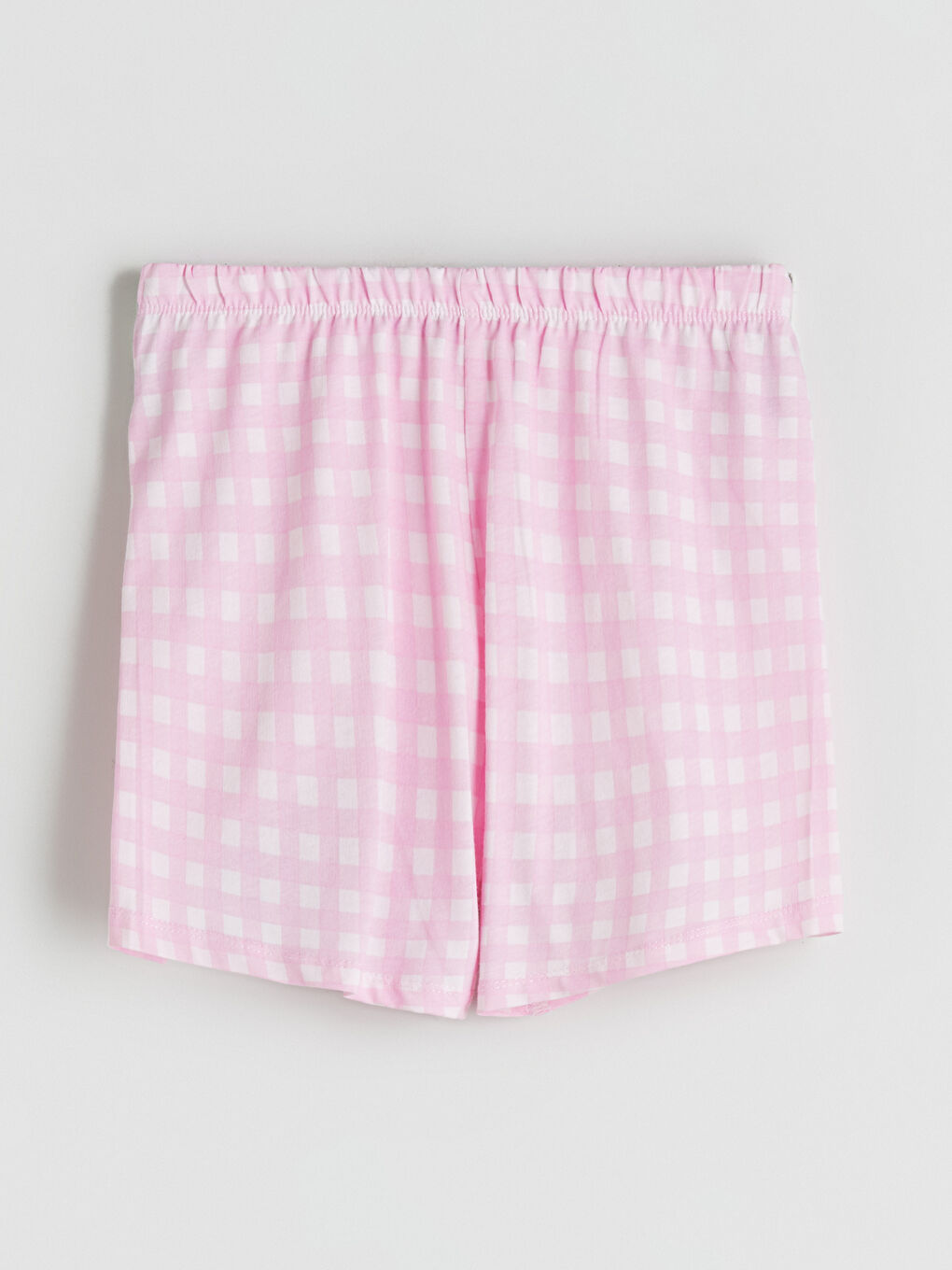 Pembe Beli Lastikli Kız Çocuk Pijama Şort