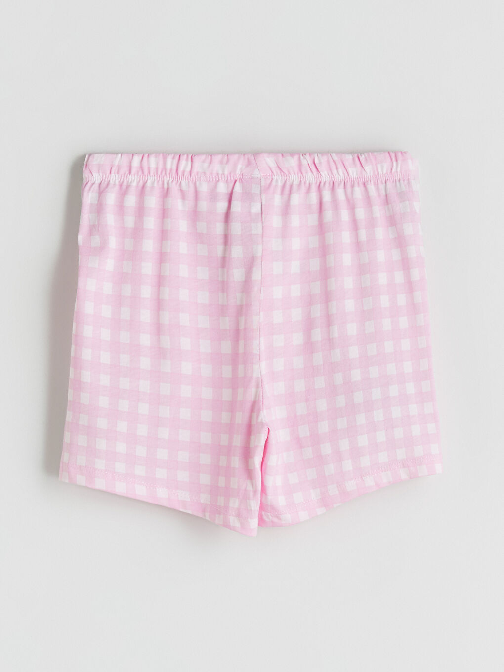Pembe Beli Lastikli Kız Çocuk Pijama Şort-2