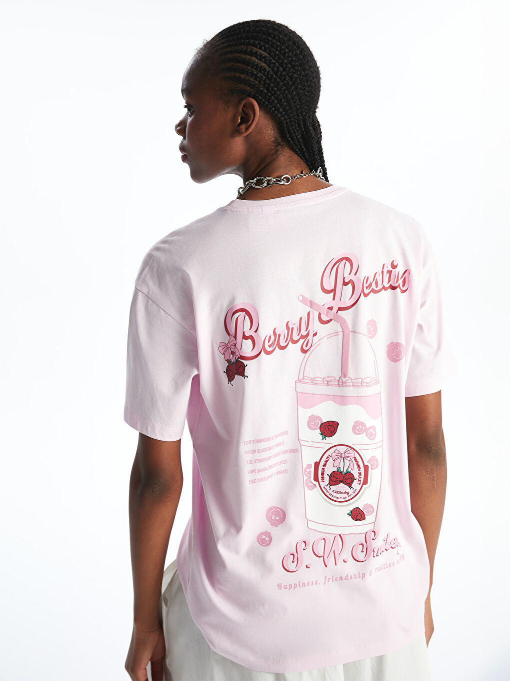 XSIDE Woman PINK T-Shirt -S5Q869Z8-QWM