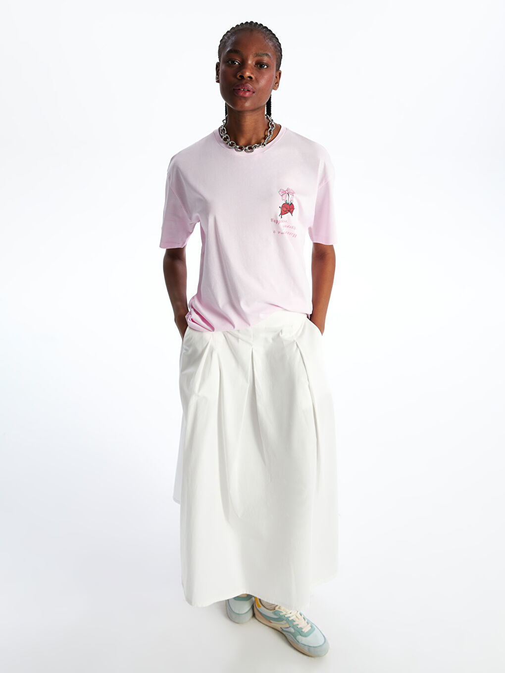 XSIDE Woman PINK T-Shirt -S5Q869Z8-QWM