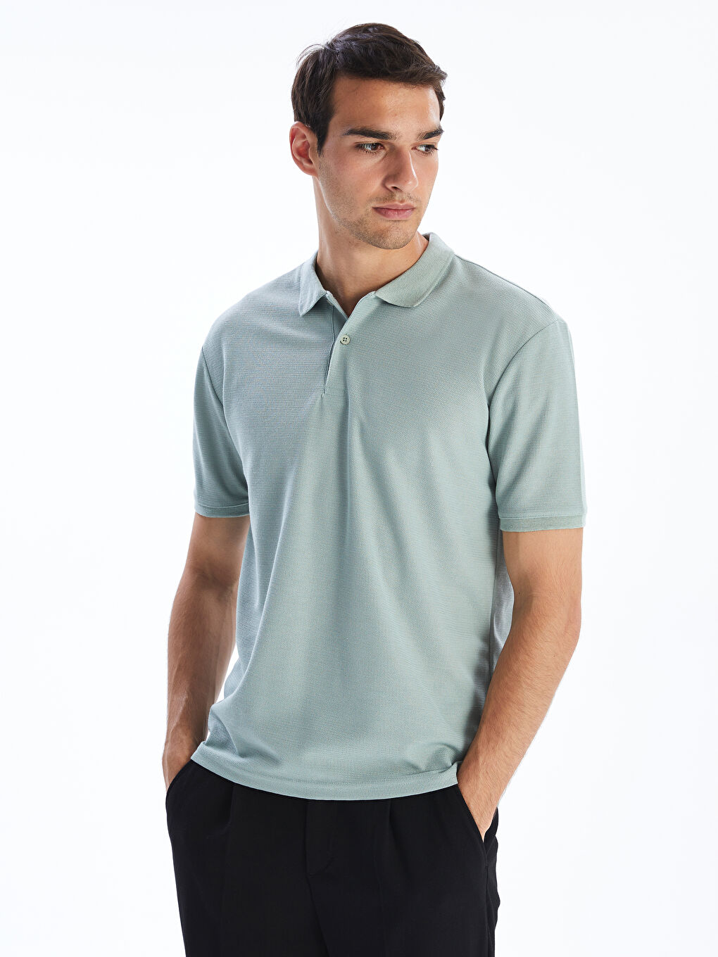 LCW Vision Men's Polo Neck T-Shirt -S5Q885Z8-CSM