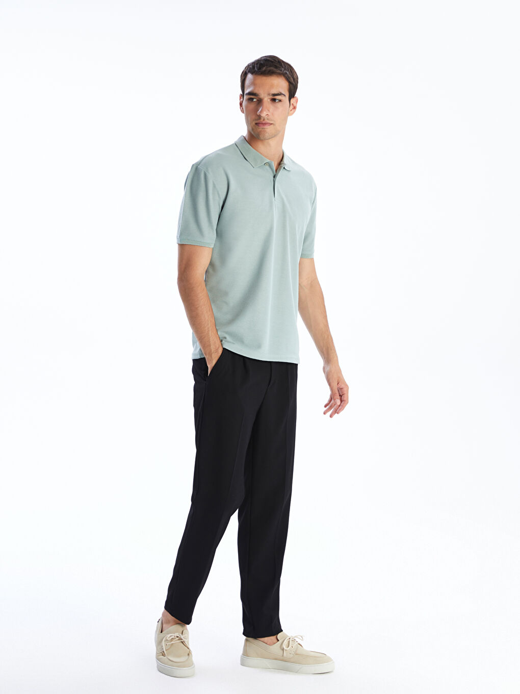 LCW Vision Men's Polo Neck T-Shirt -S5Q885Z8-CSM
