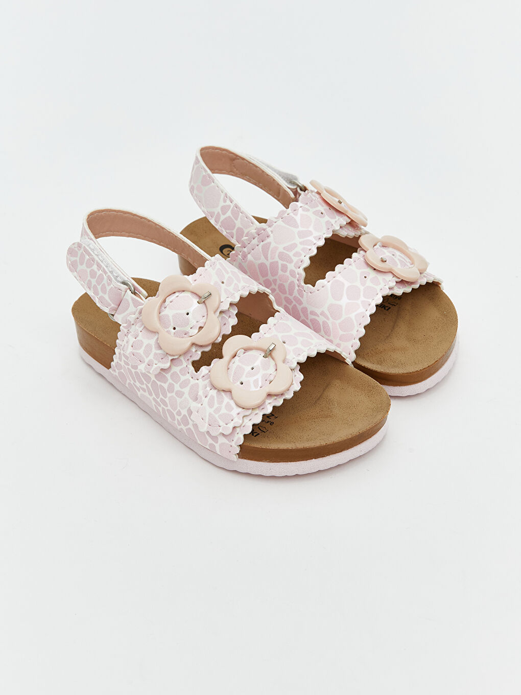 Printed Double Strap Baby Girls' Sandals -S5Q897Z1-DMQ