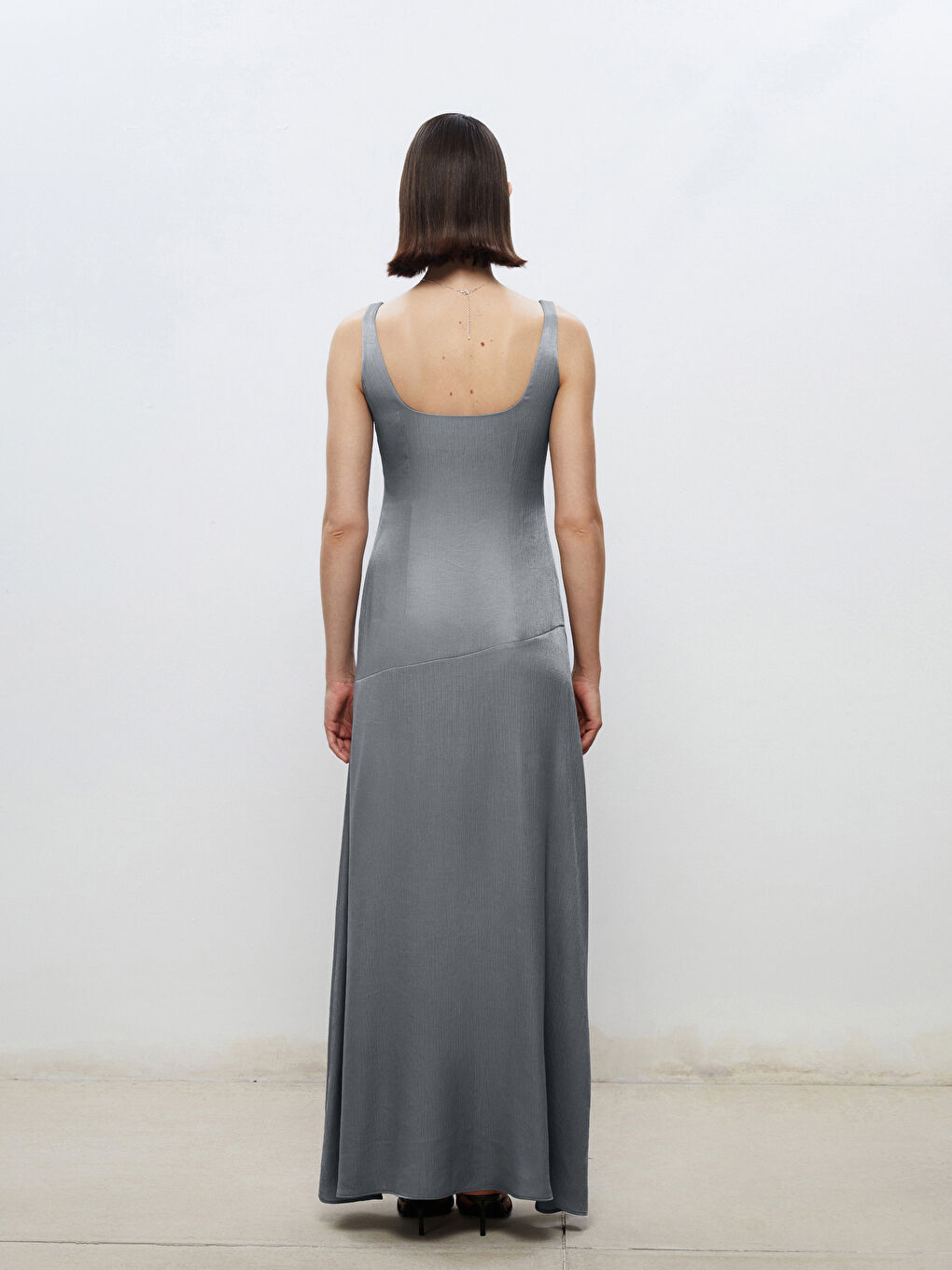 Woman GREY Evening Dress -S5Q955Z8-CUZ