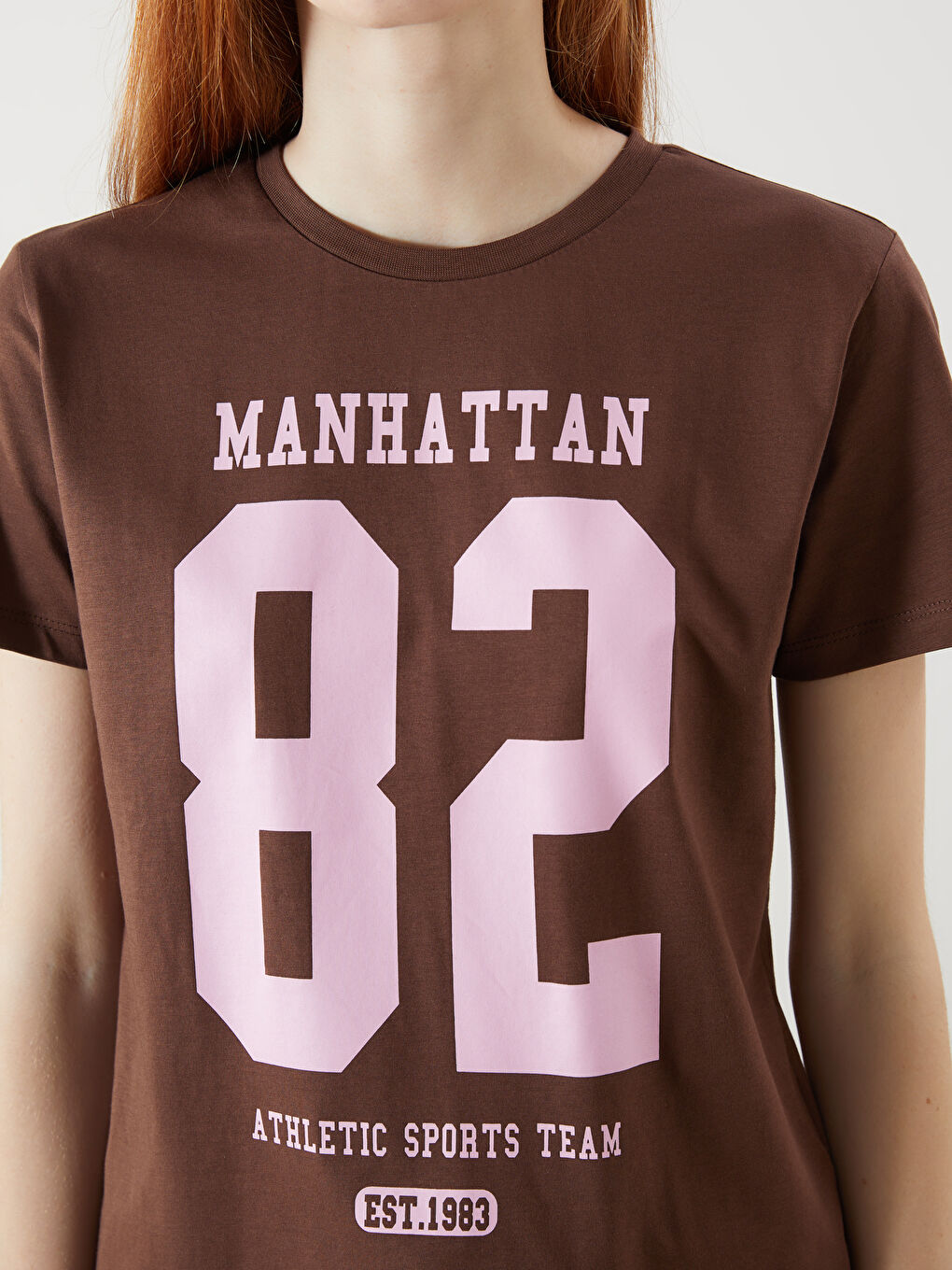 XSIDE Crew Neck Printed Women's T-Shirt -S5Q961Z8-ZP7