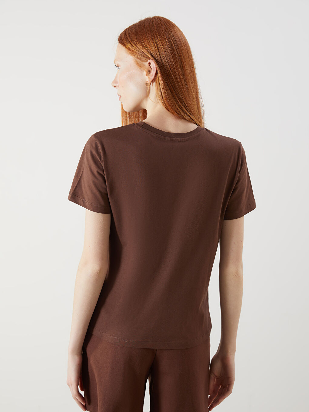 XSIDE Crew Neck Printed Women's T-Shirt -S5Q961Z8-ZP7