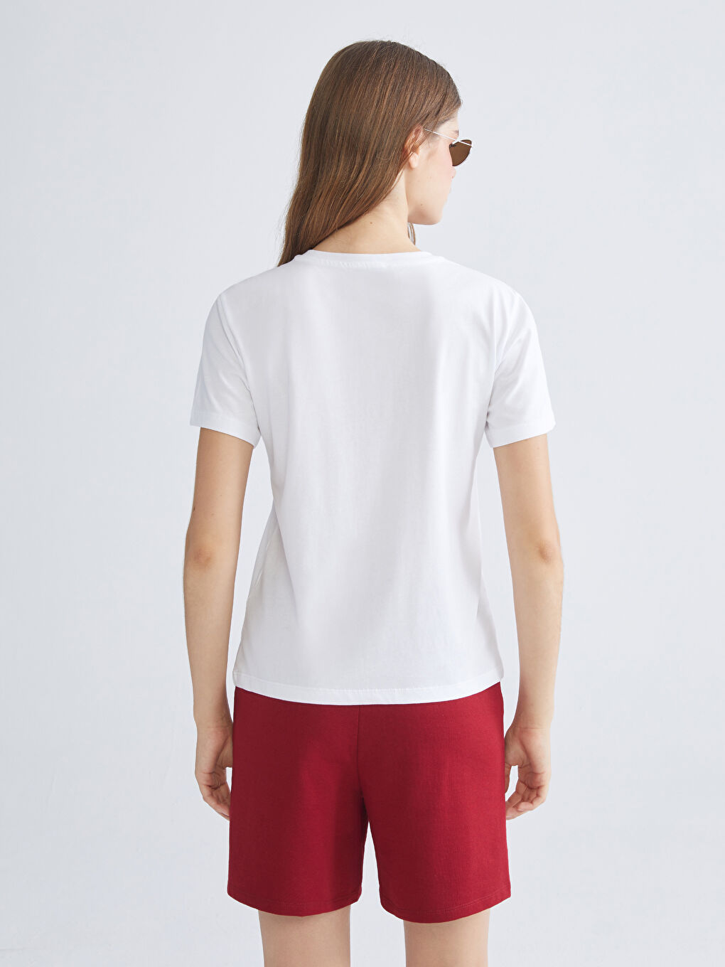 XSIDE Crew Neck Chicago Printed Women's T-Shirt -S5Q967Z8-Q6K