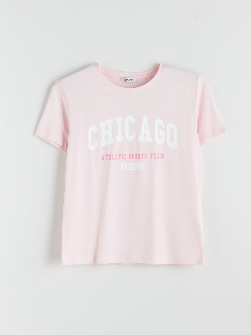 XSIDE Crew Neck Chicago Printed Women's T-Shirt -S5Q968Z8-YBN