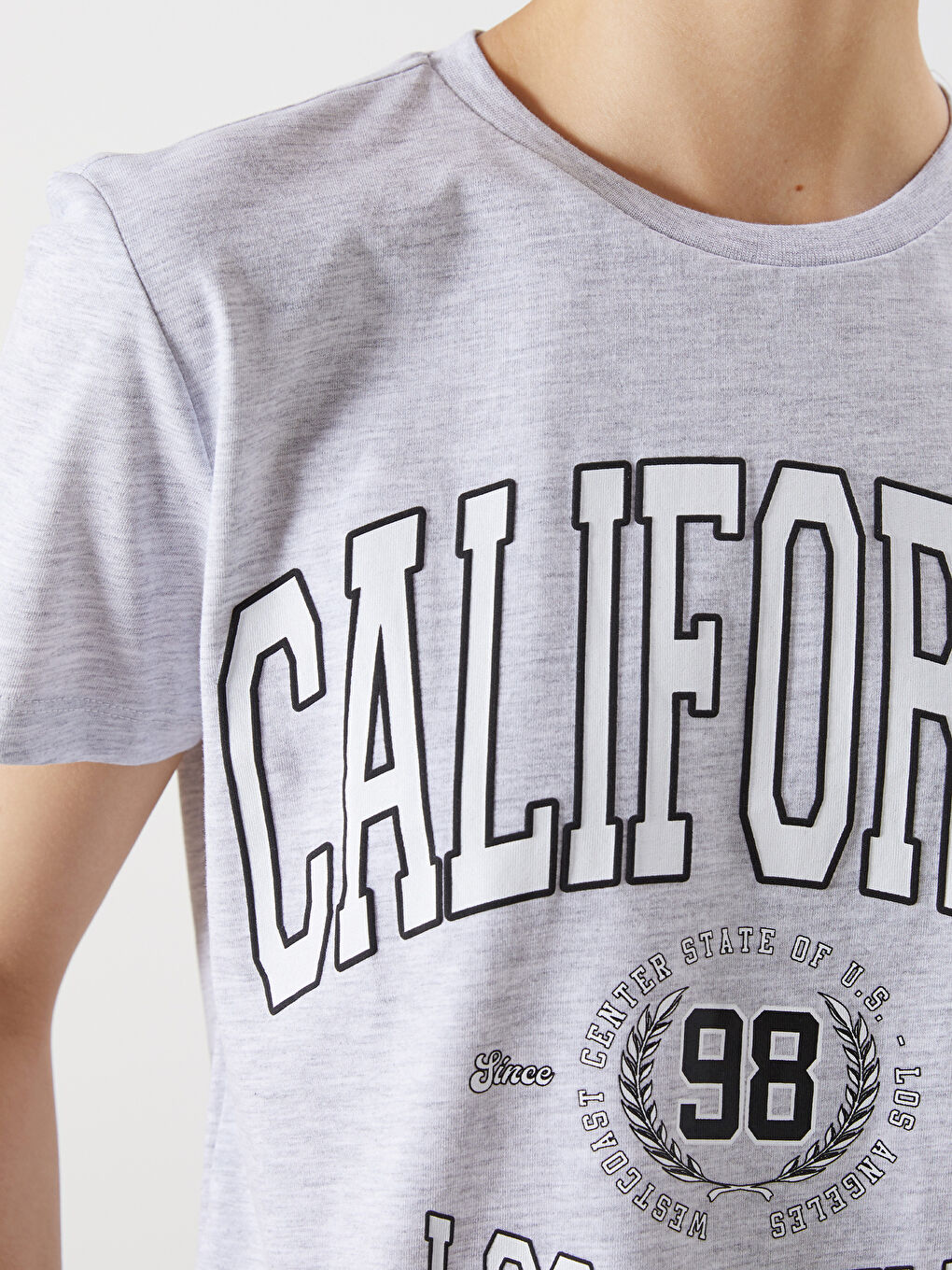 XSIDE Crew Neck California Printed Women's T-Shirt -S5Q971Z8-CY9