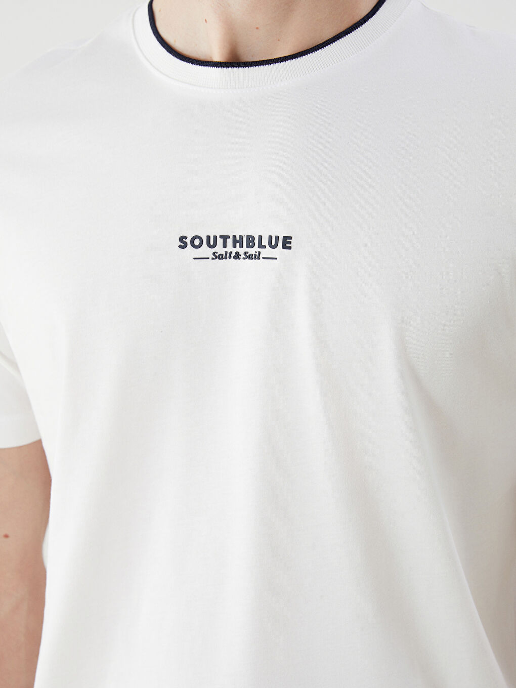 SOUTHBLUE Crew Neck Printed Jersey Men's T-Shirt -S5Q973Z8-R9J