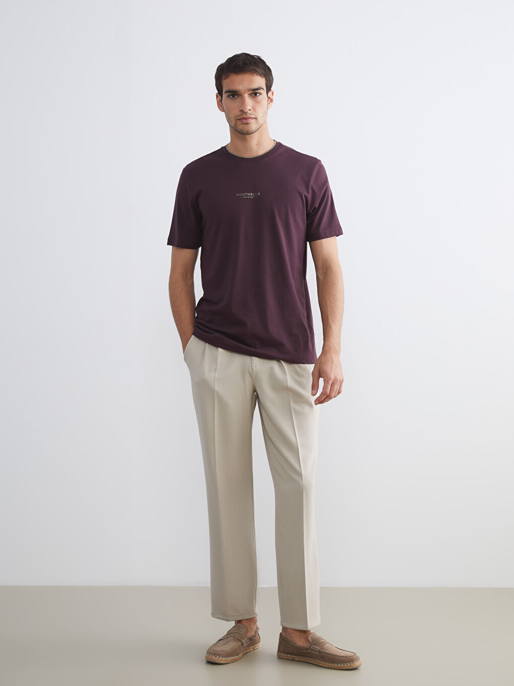 Crew Neck Printed Jersey Men's T-Shirt-1