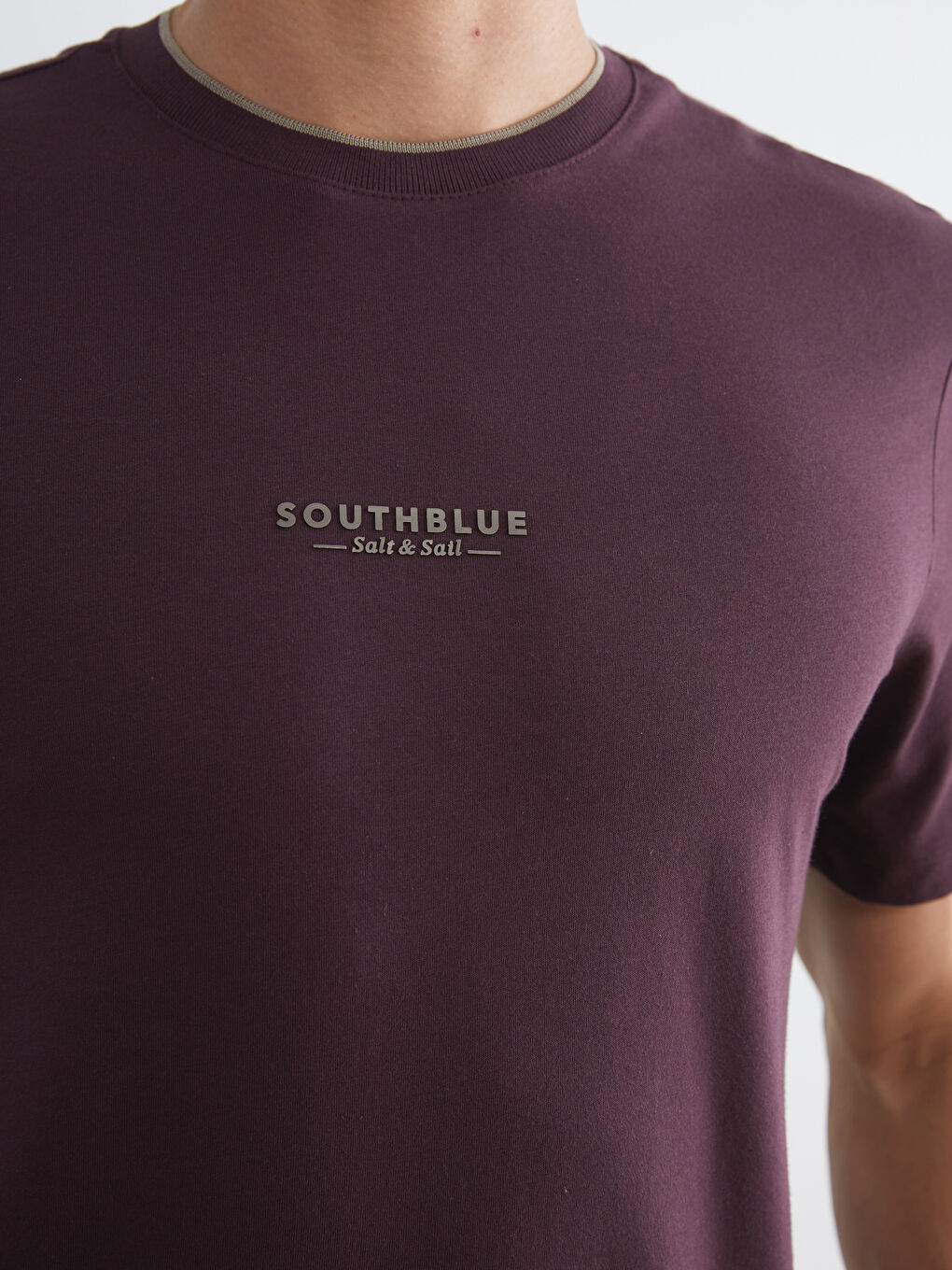 Crew Neck Printed Jersey Men's T-Shirt-2