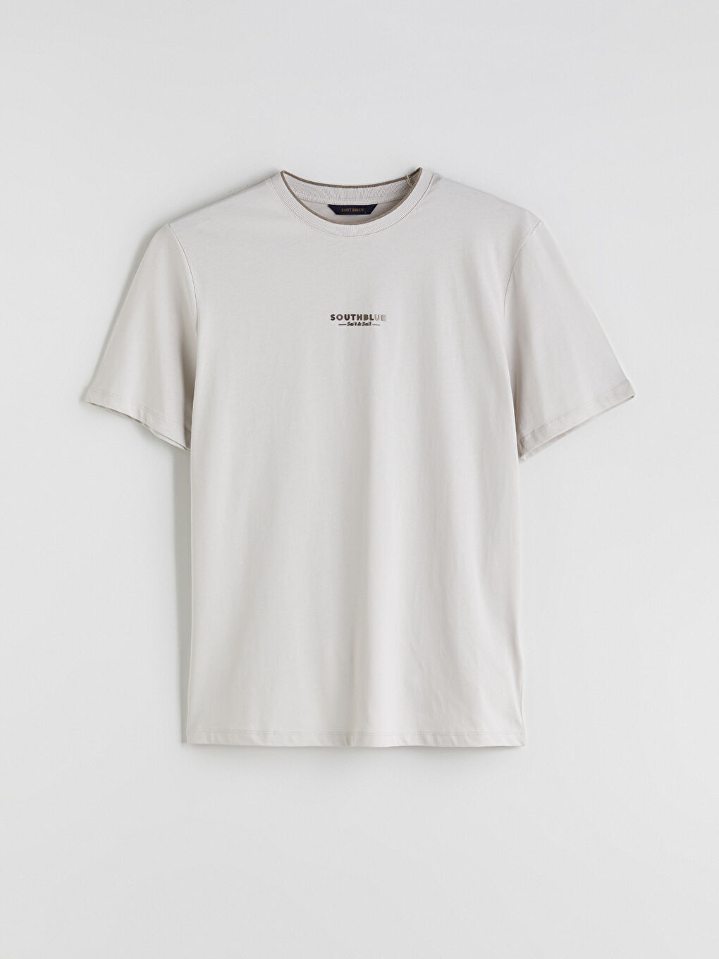 SOUTHBLUE Crew Neck Printed Jersey Men's T-Shirt -S5Q973Z8-ZLC