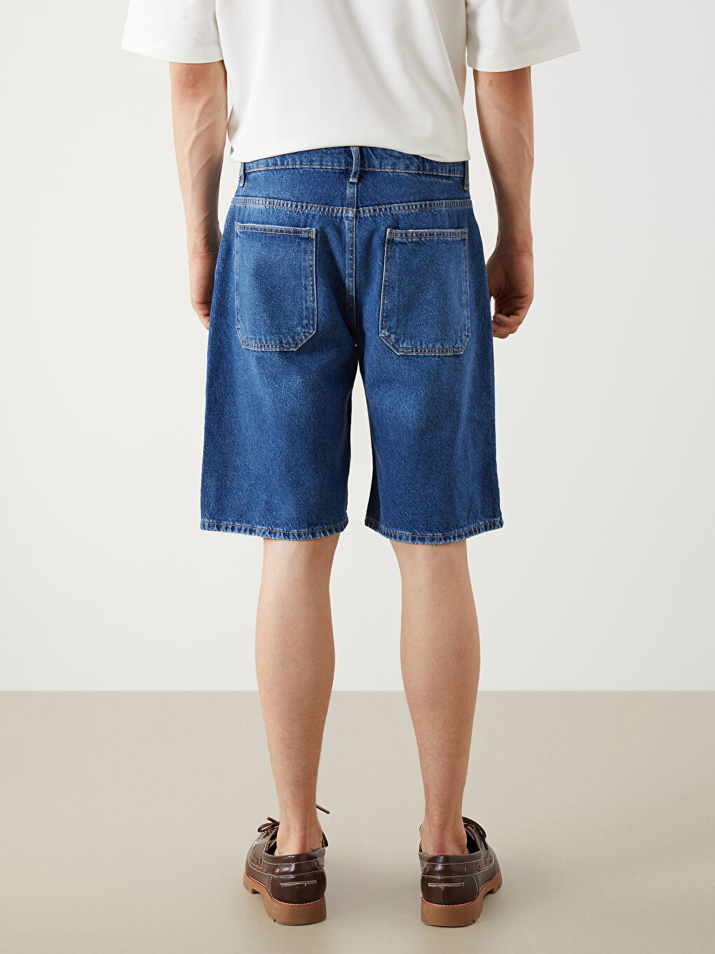 Relaxed Fit Men's Denim Shorts -S5Q981Z8-H45