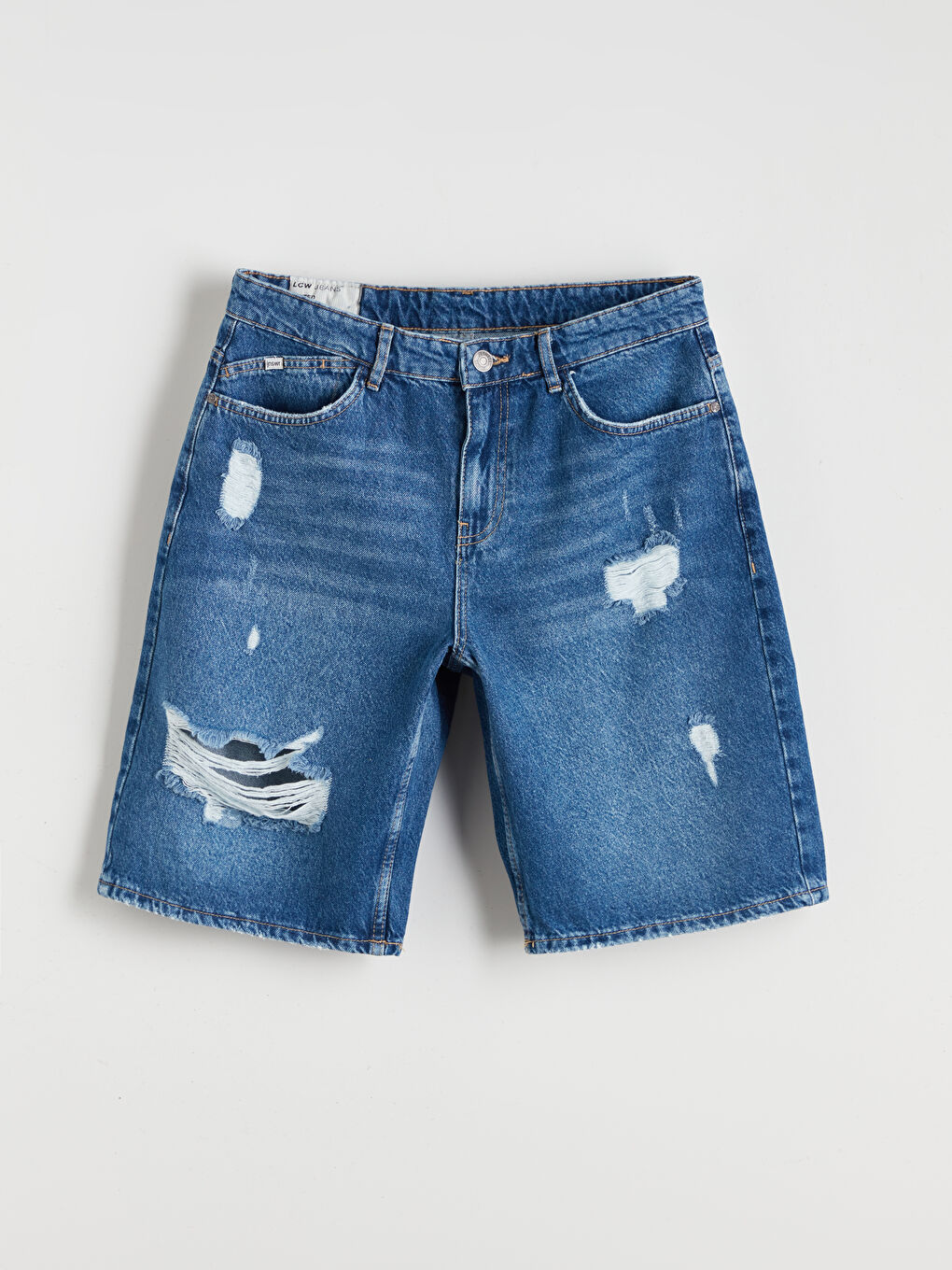 Relaxed Fit Men's Denim Shorts -S5Q981Z8-H45