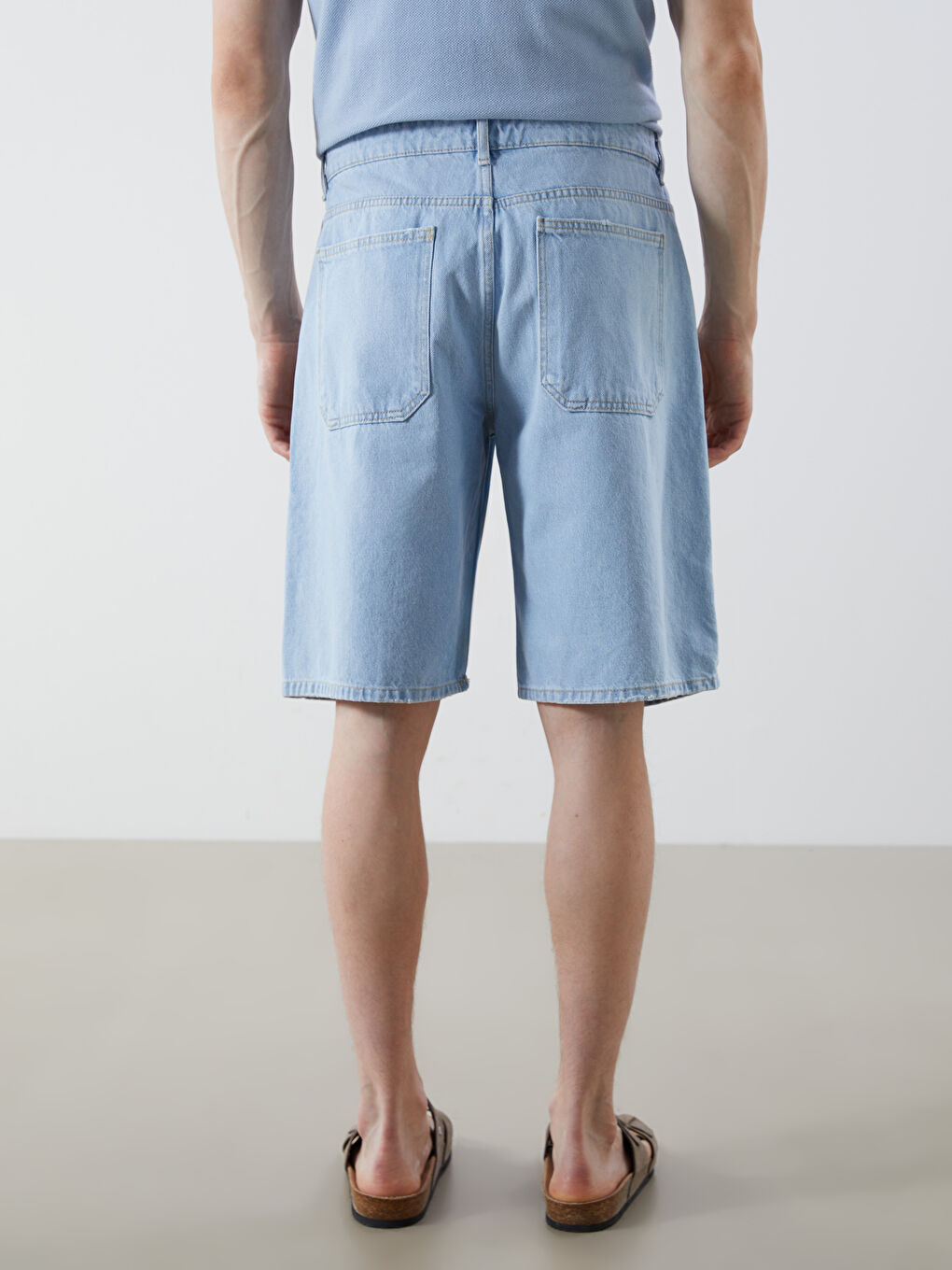 Relaxed Fit Men's Denim Shorts -S5Q982Z8-311