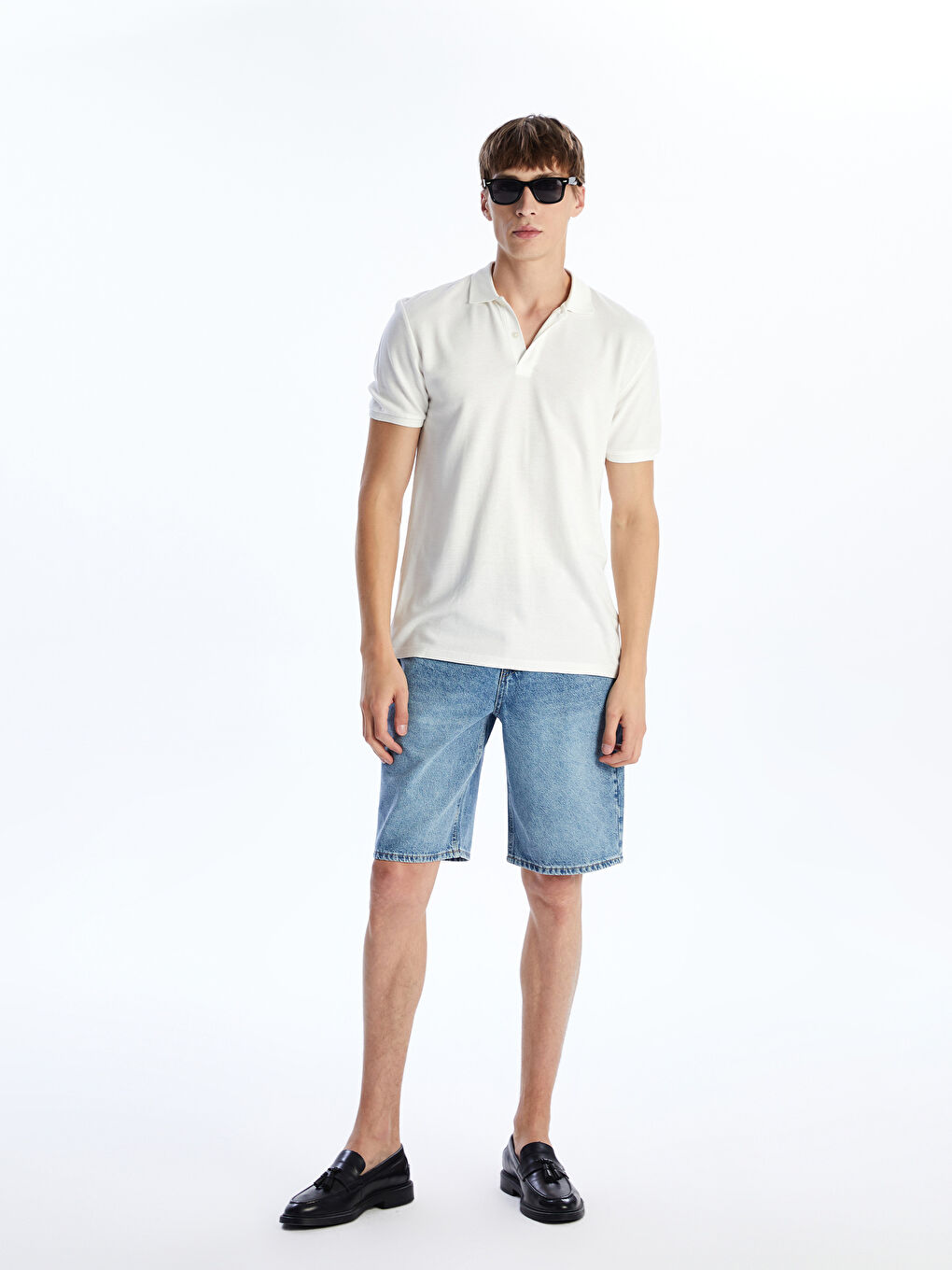 Relaxed Fit Men's Denim Shorts -S5Q984Z8-H45