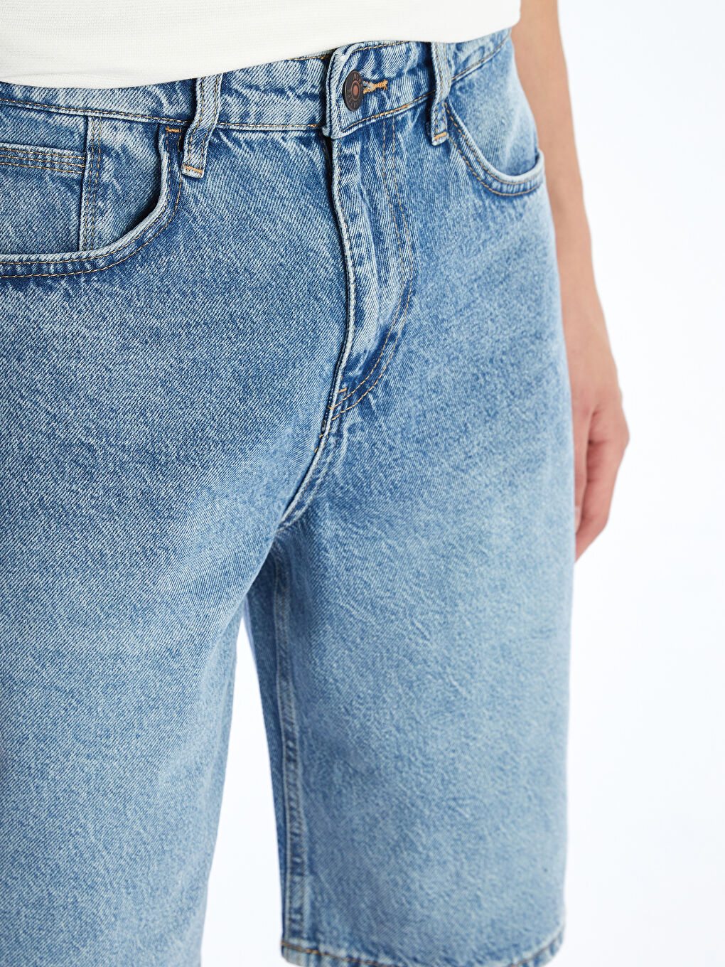 Relaxed Fit Men's Denim Shorts -S5Q984Z8-H45