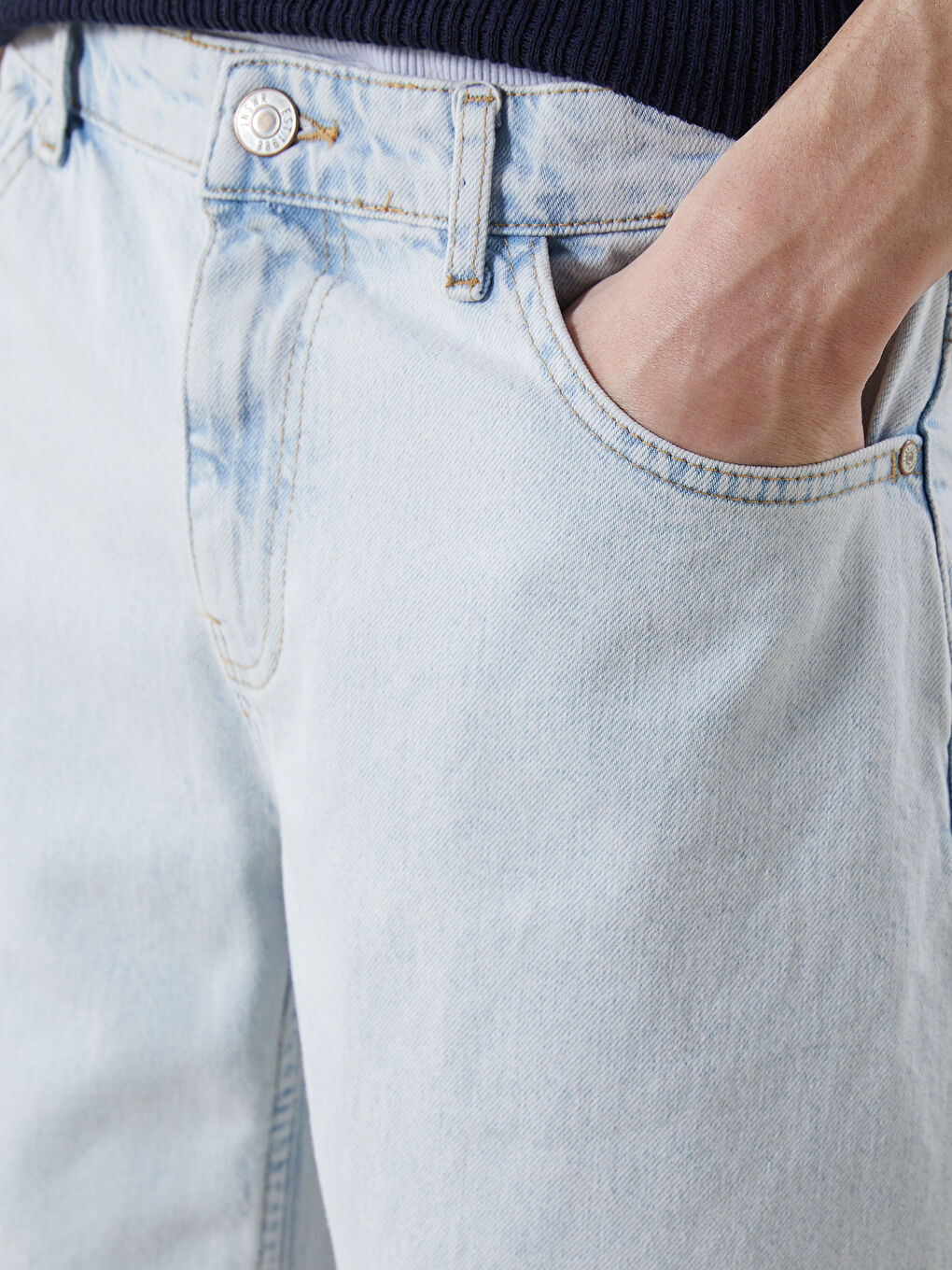 Relaxed Fit Men's Jean Shorts -S5Q986Z8-311