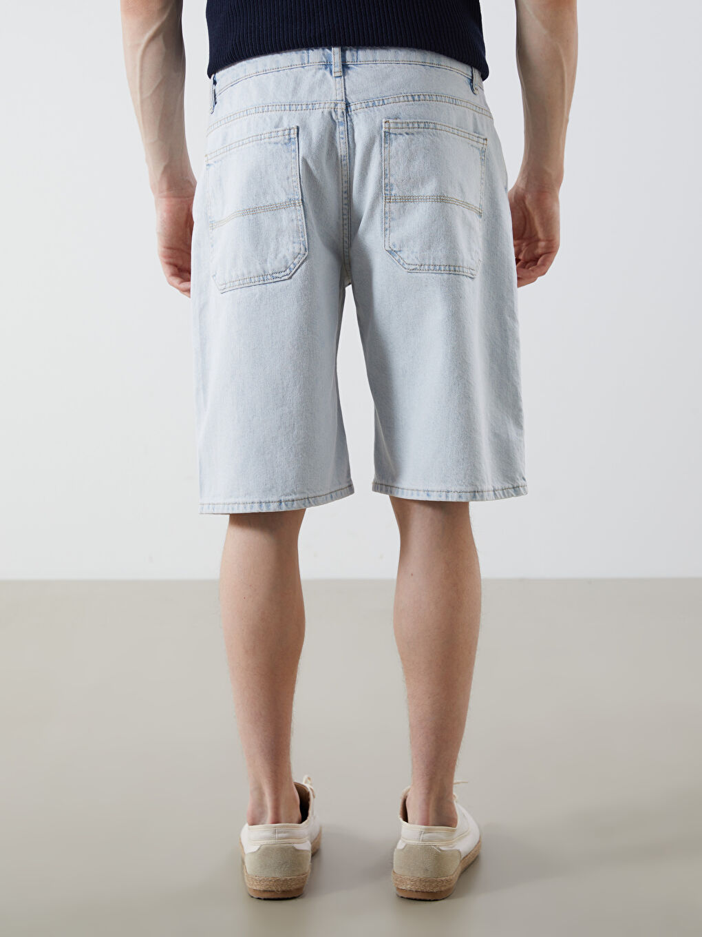 Relaxed Fit Men's Jean Shorts -S5Q986Z8-311