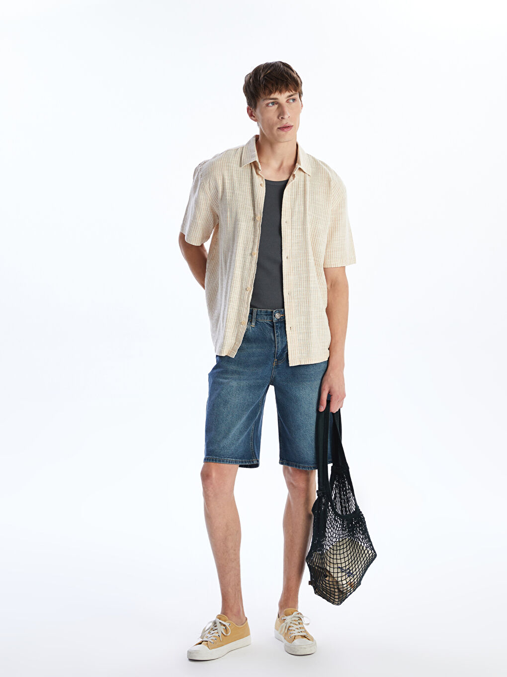 Relaxed Fit Men's Denim Shorts -S5Q988Z8-H45