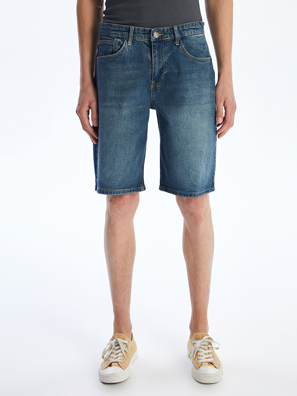 Relaxed Fit Men's Denim Shorts -S5Q988Z8-H45